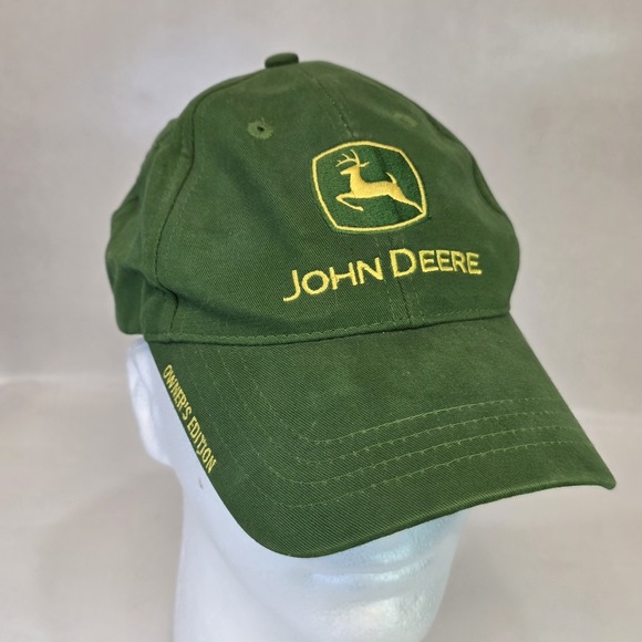 John Deere Owners Edition Hat One Size Green Strapback‎ Baseball Cap - Picture 1 of 7